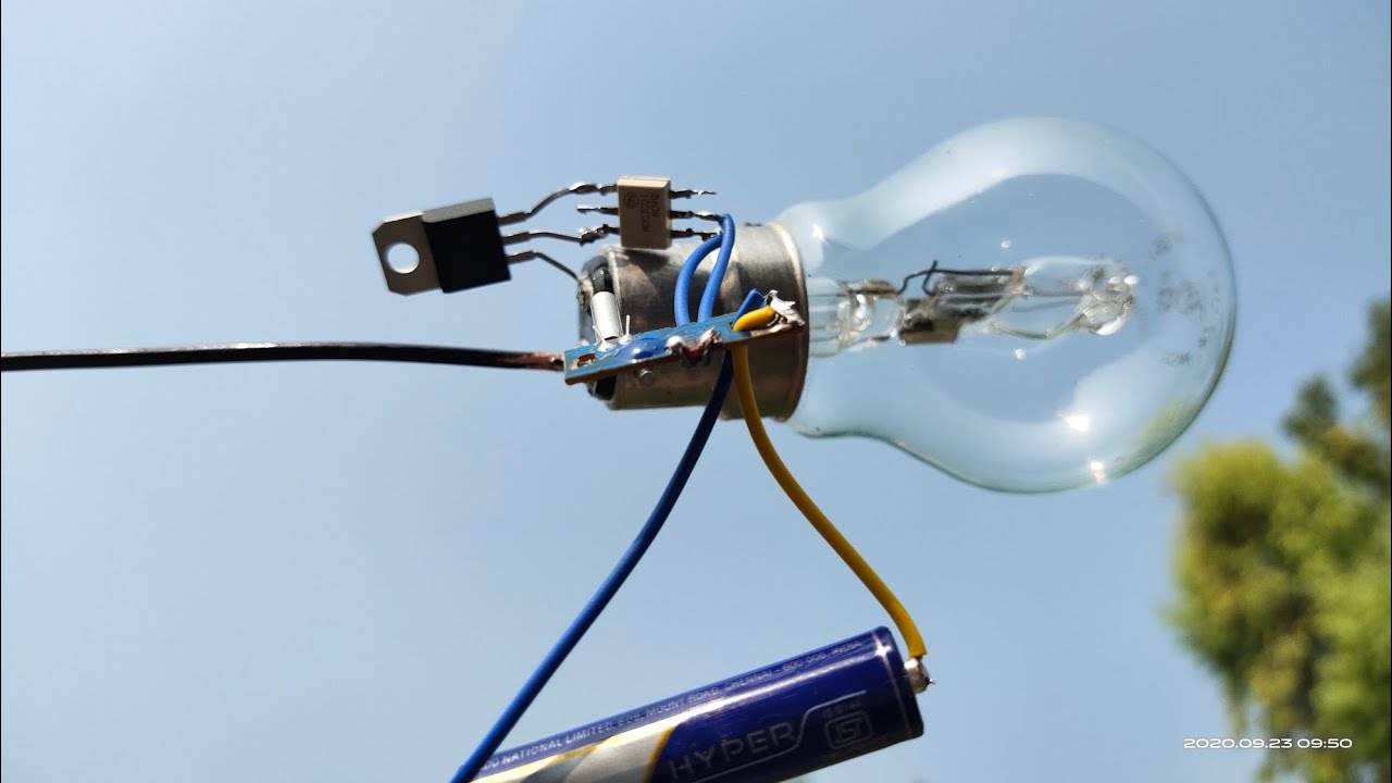 1000 watt bulb chaser without relay, circuit use old wall clock - YouTube