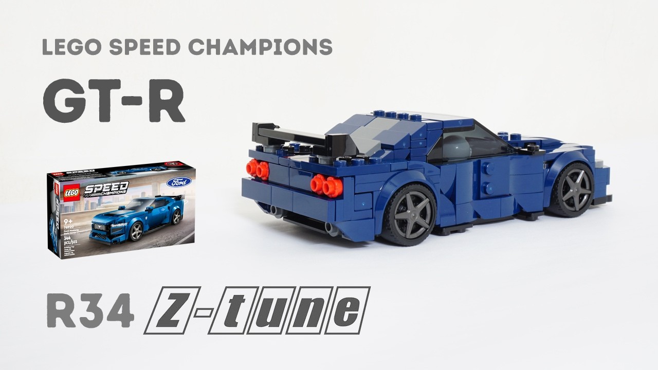 Nissan R34 GTR Z-Tune | Lego 76920 Alternate Build - YouTube