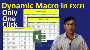 Create Report automatic in excel using Dynamic macro in hindi