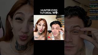 Hunter eyes tutorial👀💀#hunter #eyes #tutorial #irl #streaming #streamhighlights #shelove