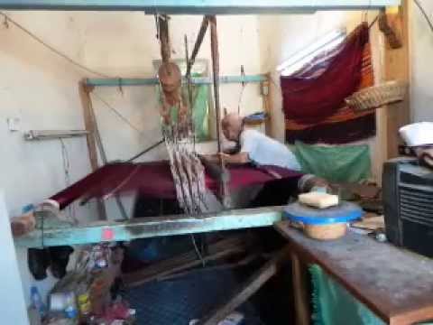 Libyan Traditional Rug Making Rugs by Hand in Kabaw, Libya - YouTube