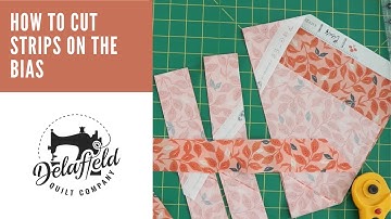 How to cut on the bias of fabric