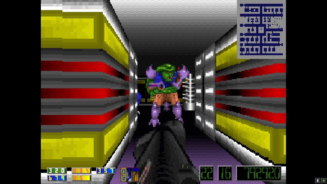 Corridor 7 CD Ver. (DOSBox) - Floor 16 - Major - All Secrets pc remote