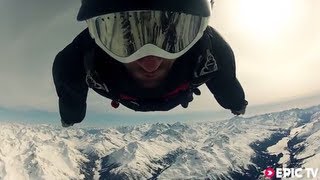 Awesome Wingsuit & Speedflying with Andri Huder in Beautiful Swiss Alps