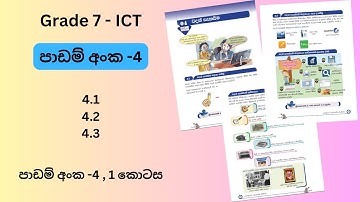 7 ශ්‍රේණිය ICT | 4 වන පාඩම - 1 කොටස | වදන් සැකසීම | ICT grade 7 | 4th Lesson - Part 1