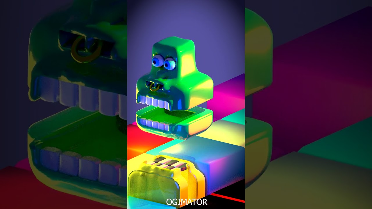 Mr Colorful Characters Eat Each Other