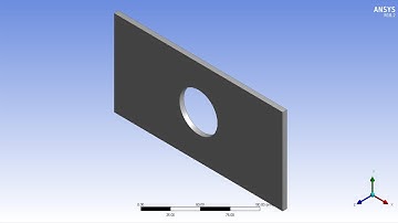 ✅💯✅ Ansys Design Modeler Tutorial # 5 : Plate With a Center Hole