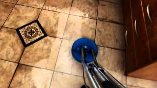 On The Job Cleaning Dirty Tile And Grout In Brisbane South