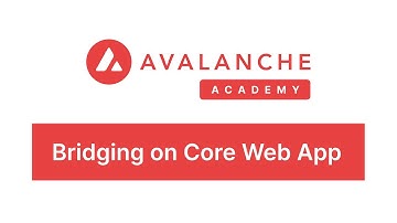Transfer (Bridge) Ethereum Assets to Avalanche Using Core Web App - Avalanche Academy