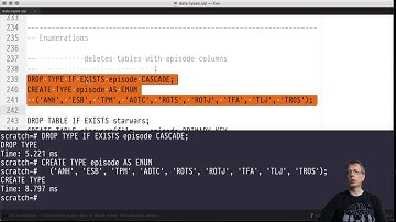 Advanced SQL — Chapter #03 — Video #16 — User-defined types: enumerations (CREATE TYPE ... AS ENUM)
