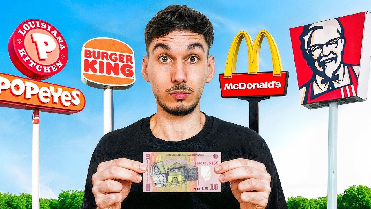 Am Testat Mancarea LA 10 LEI Din Fiecare Fast Food!