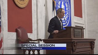 Special session starts Monday