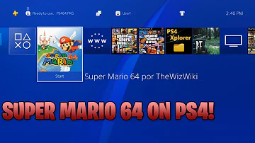 Can Super Mario be played on PS4?