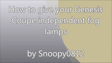 How to enable independent fog lamps