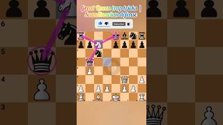 Great Queen trap tricks |Scandinavian defense #chess #chesslover #chessgame #inshot #shortsfeed