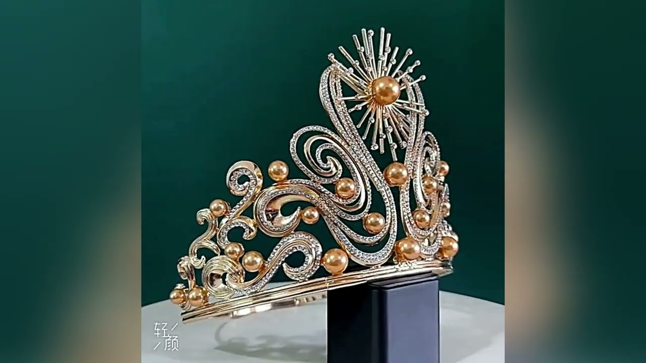 Big Baroque Tiaras and Crowns Women Beauty Pageant Party Headband Luxury Metal H