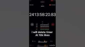 I will delete timer at 10k likes