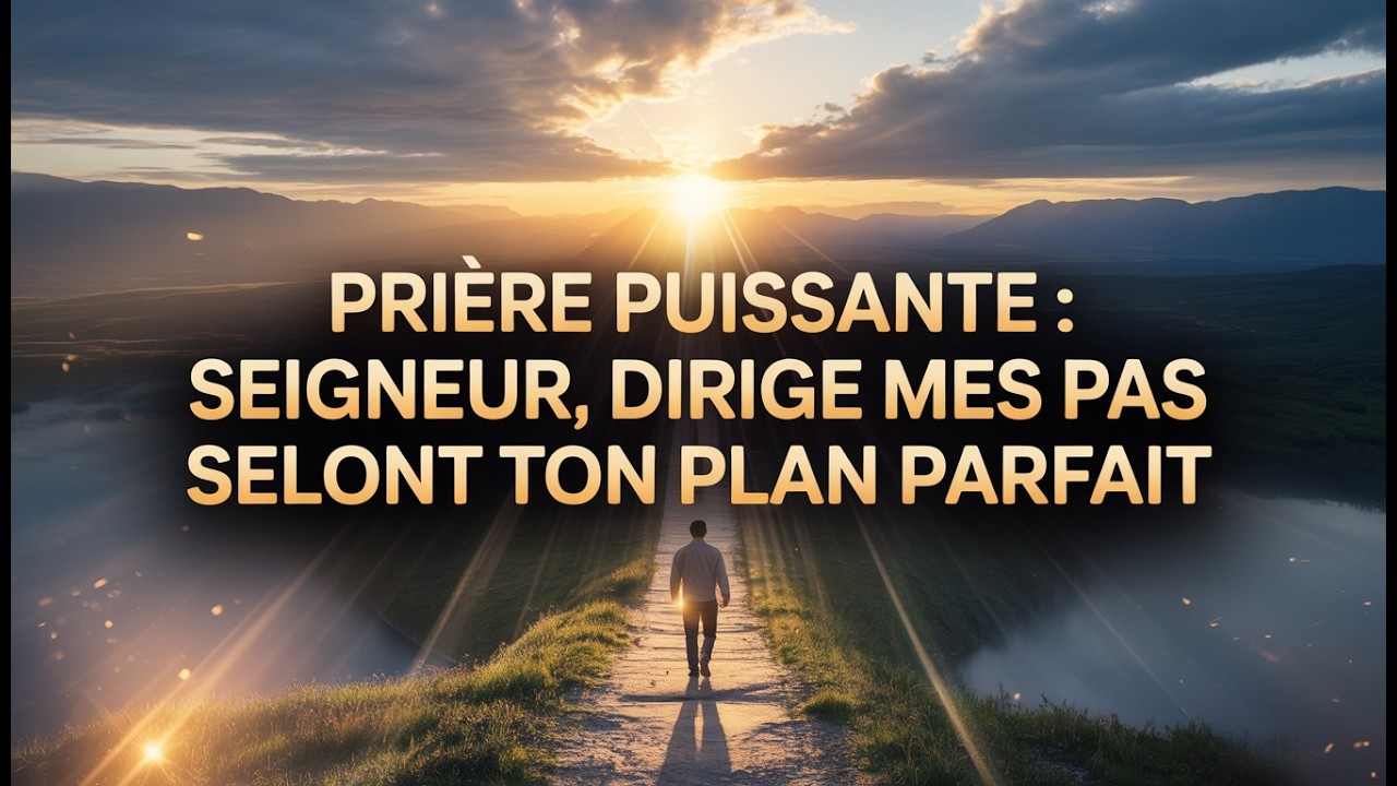 PRIÈRE PUISSANTE, SEIGNEUR, DIRIGE MES PAS SELON TON PLAN PARFAIT(#jeremie29)