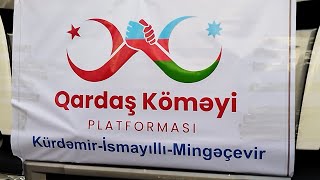 Mingəçevirdən daha bir dolu Tır yardım toplanıb Türkiyədə zəlzələdən zərər çəkənlərə göndərildi.