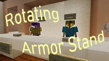 Rotating Armor Stand Command - Minecraft Bedrock Command Tutorial
