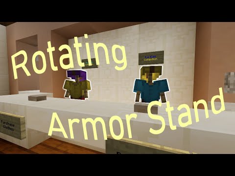 Rotating Armor Stand Command - Minecraft Bedrock Command Tutorial