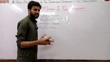 XI Physics CH - 4: Motion In two Dimensions (Chapter Introduction)