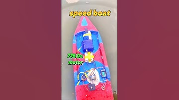 🚤 775 DC Motor Remote Control Speed Boat | DIY Project ⚙️💨  #shorts #speedboat #experiment #diy