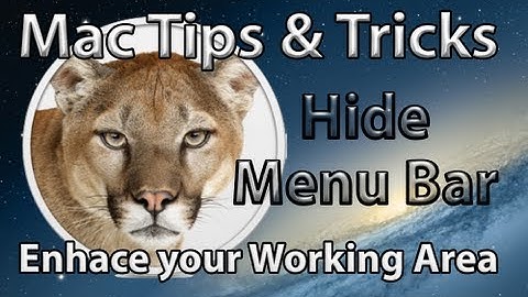 How to Hide Menu Bar on Mac OS X (Yosemite, Mavericks)