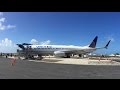 United Airlines B737-800 - Majuro to Kwajalein - Engine Start to Takeoff and Landing