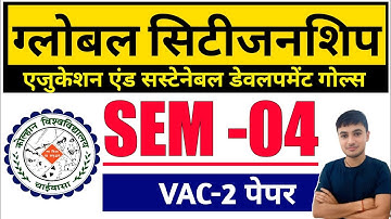 #Global Citizenship Education semester 4 #vac-2 Global Citizenship Education Semester 4  #kolhan 