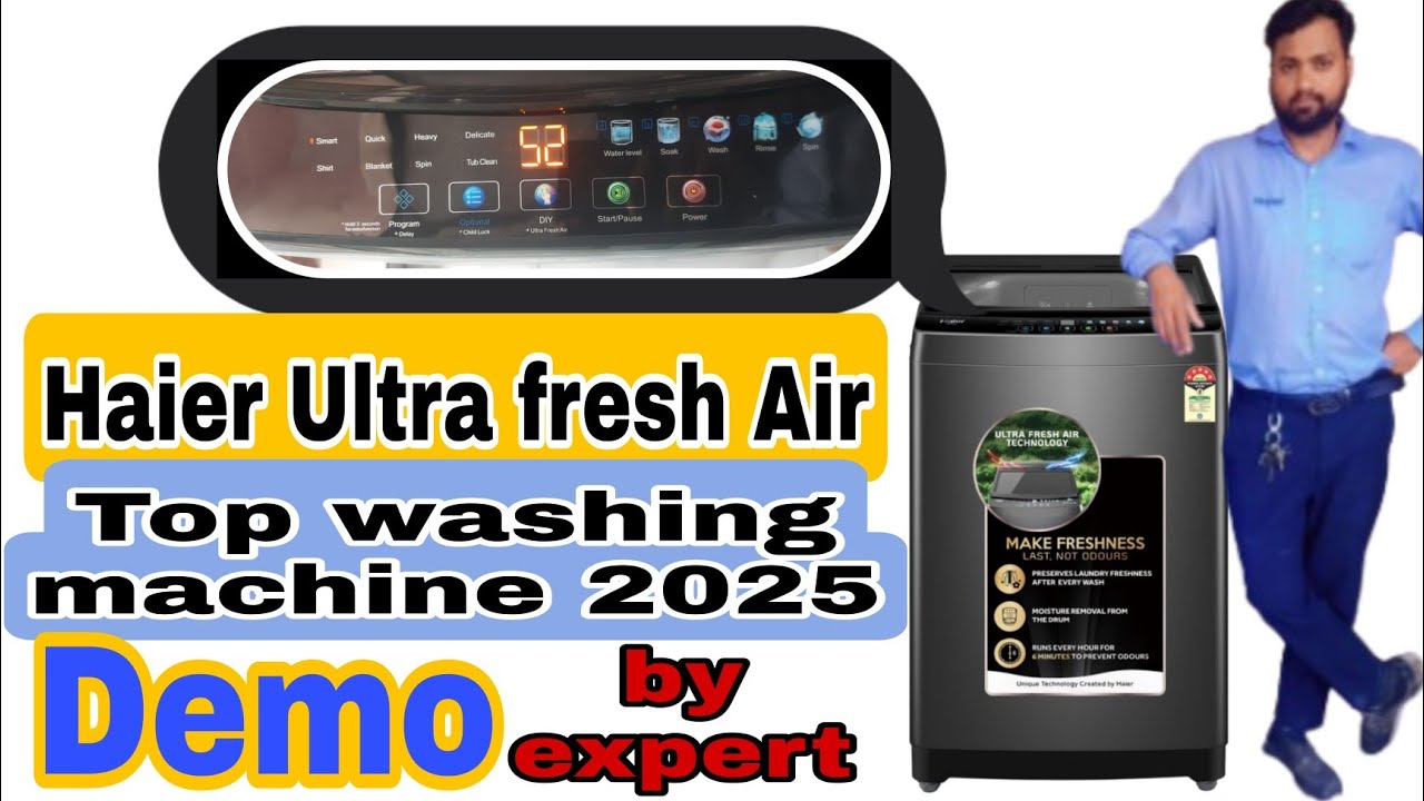 Top Load Ult Haier ultra fresh air top load washing machine 2025 demo - YouTube