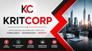 🏆 Welcome to KRITCORP | Legal, Taxation, IBC &amp; Corporate Advisory Services