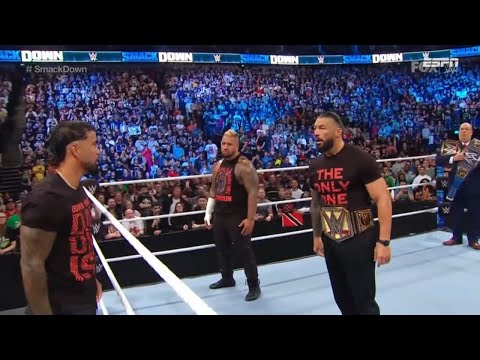 Roman Reigns y Solo Sikoa son atacados por Los Usos - WWE SmackDown 30 de Junio 2023 Español Latino