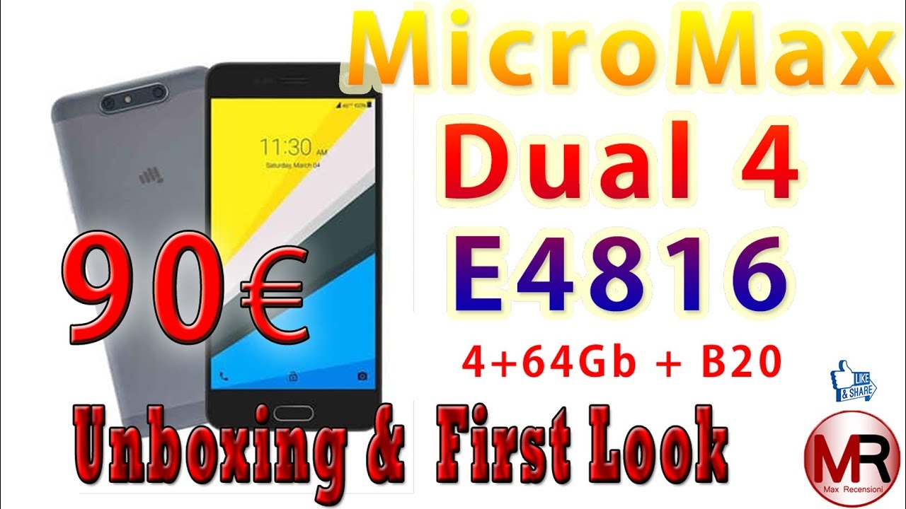 Micromax Dual 4 E4816: l'ho scovato a meno di 90€