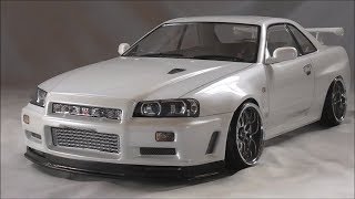 2WD ドリフト ニューボディ NISSAN SKYLINE R34 KillerBody 塗装済