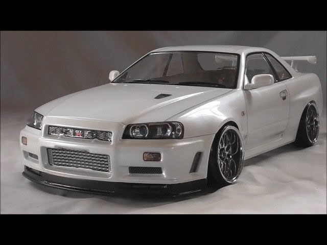 2WD ドリフト ニューボディ NISSAN SKYLINE R34 KillerBody 塗装済