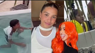 Anuel vacaciona en familia con cata Pablito y Astrid es la nana de cattaleya 😍🙂