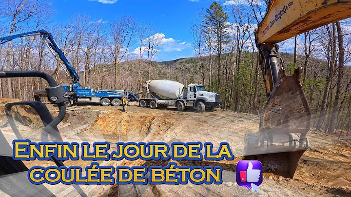 Enfin le jour de la coulée de béton est arrivée! On termine de préparer  l'excavation de la maison.