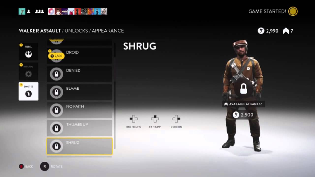 Stars Wars: Battlefront - All Appearances