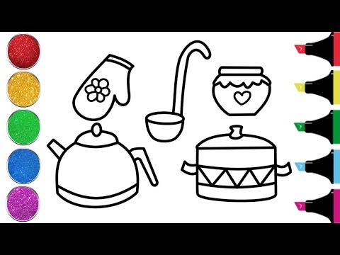 how-to-draw-kitchen-utensils-coloring-pages-|-video-for-kids-|-coloring-teach