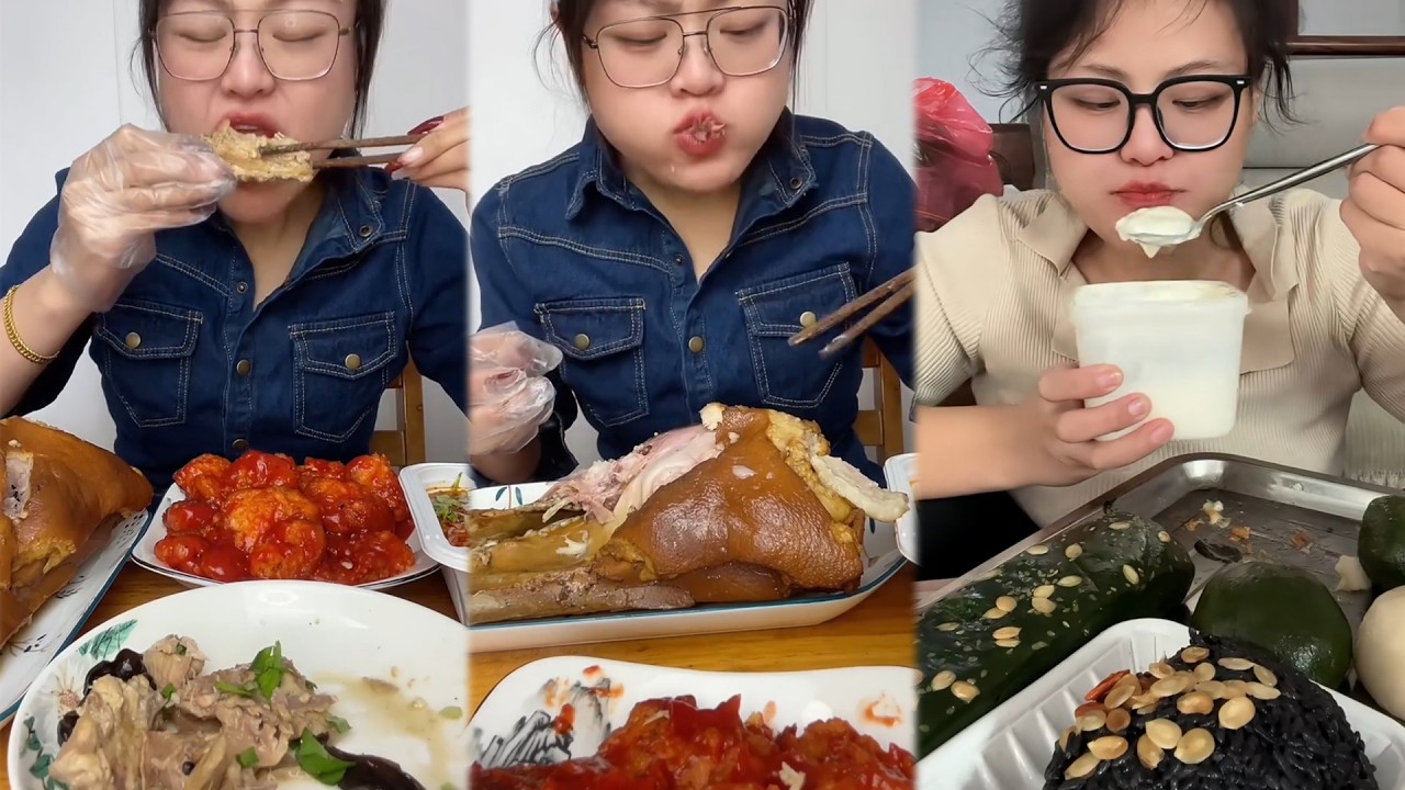 Mukbang food challeng new with real sound #d9mukbang #mukbang