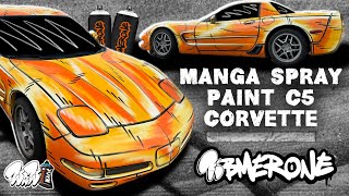 Backyard Manga C5 Corvette Cartoon Spray Paint Job