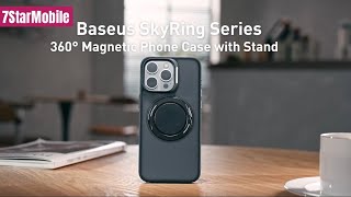 Baseus SkyRing Series Magnetic Phone Case with Stand for iPhone 16 15 14 13 Pro Max
