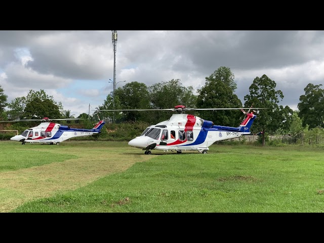 Perdana Menteri datang ke Kelantan naik Helicopter PDRM 4K Iphone SE20 class=