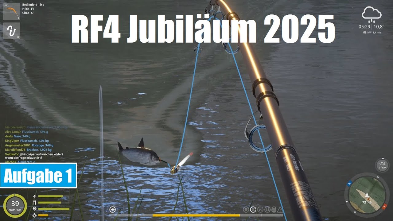 RF4 Herausforderungen 2025 - 3 x 500g, Brasse und kleine Bodenrenke / Stufe 1