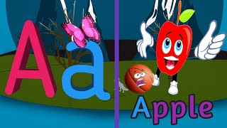 A For Apple B For Ball - 1010 | ABC Alphabet Songs With Sounds For Children | Phonics