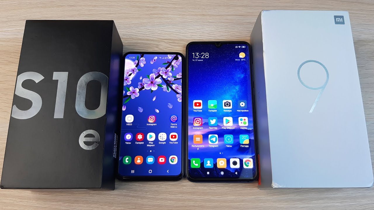 Сравнение Xiaomi Note 9 Samsung