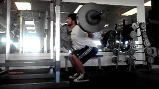255 squat 150lb weight