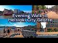 Evening Walk in Helsinki City Centre, June 2020, Finland [4K]