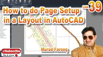 How to Do Page Set Up in a Layout in |Autodesk| Auto CAD Civil 3D |page scale|. CH#39